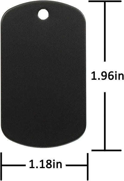 Black Dog Tag Laser Engravable F1 Laser Jig