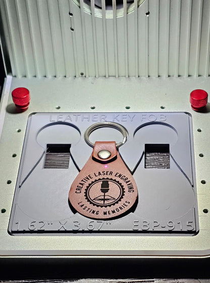 Leather Key Fob Jig xTool F1 Laser Engraver