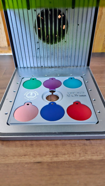 6 Charm Dog Tag Jig xTool F1 Laser Engraver