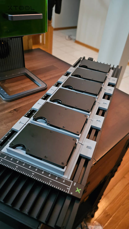 Metal Wallet Slider xTool F1 Laser Engraver Jig