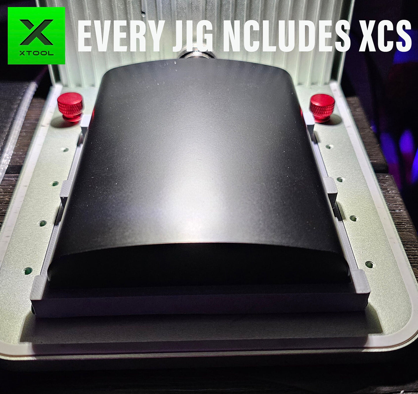 Flask Front & Back Jig Combo xTool F1 Laser Engraver