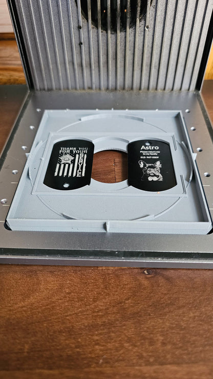 Multi Jig Square, Circle Coaster, Dog Tag and Card F1 Laser Engraver  Jig