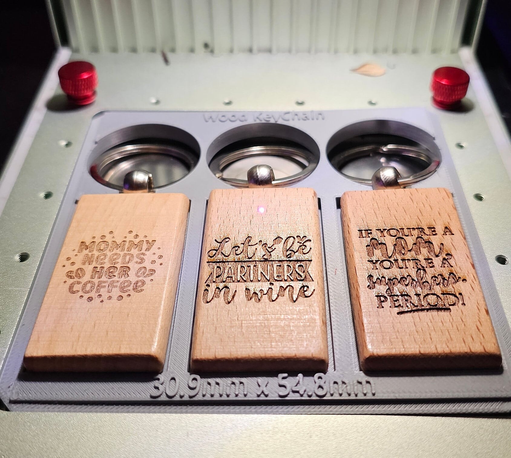 F1 Laser Engraver Wood Key Chain Jig