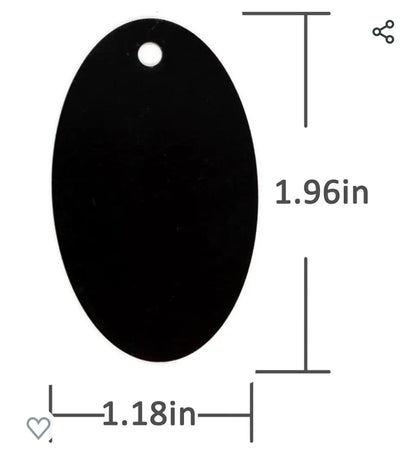 6 Oval  Tag Jig xTool F1 Laser Engraver