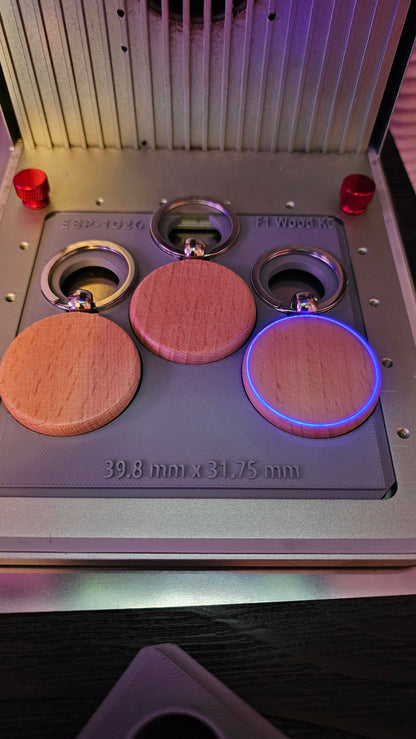 xTool F1 Laser Engraver  3 Circle Wood Key Chain Jig