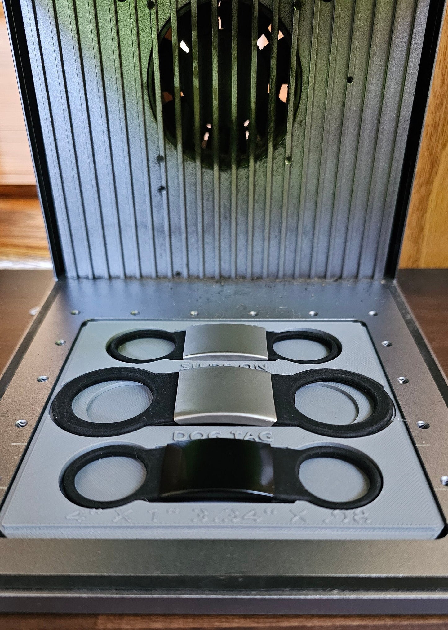 Slide on Dog  Tag Jig xTool F1 Laser Engraver