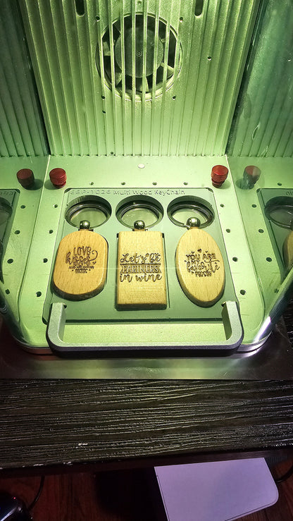 3 Deluxe Wood Key Chain Jig xTool F1 Laser Engraver