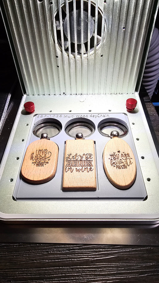 3 Deluxe Wood Key Chain Jig xTool F1 Laser Engraver