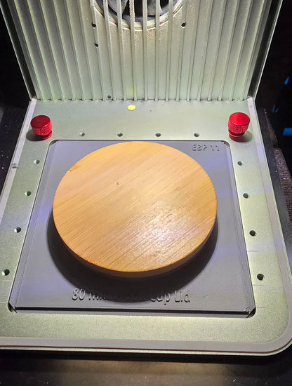 80mm  Wood Candle Jig xTool F1 Laser Engraver