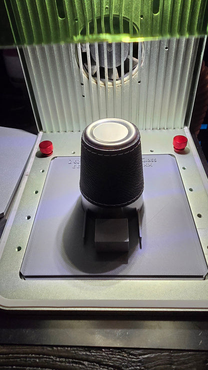 JDS Leatherette 2oz. shot glasd Jig xTool F1 Laser Engraver