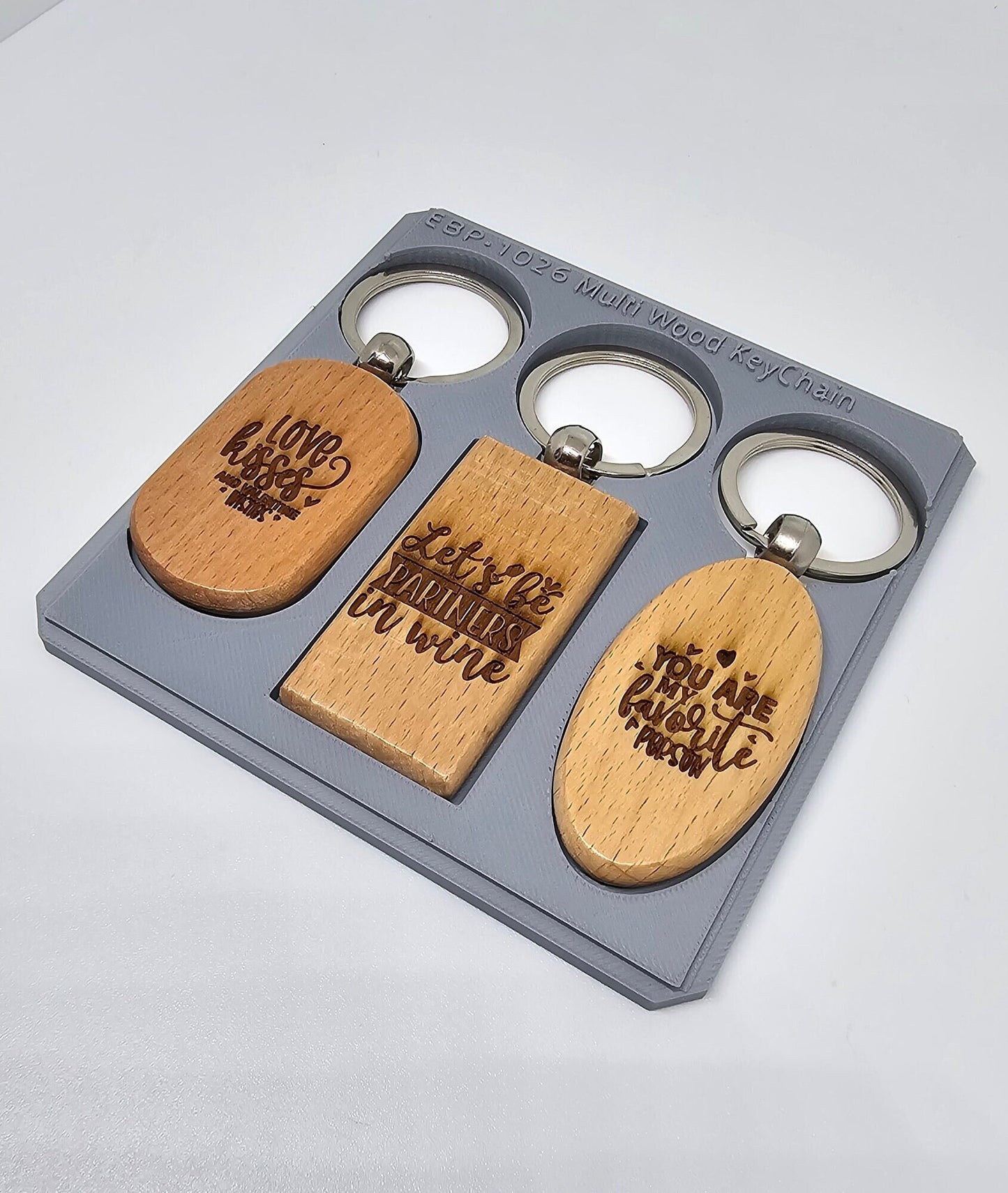 3 Deluxe Wood Key Chain Jig xTool F1 Laser Engraver