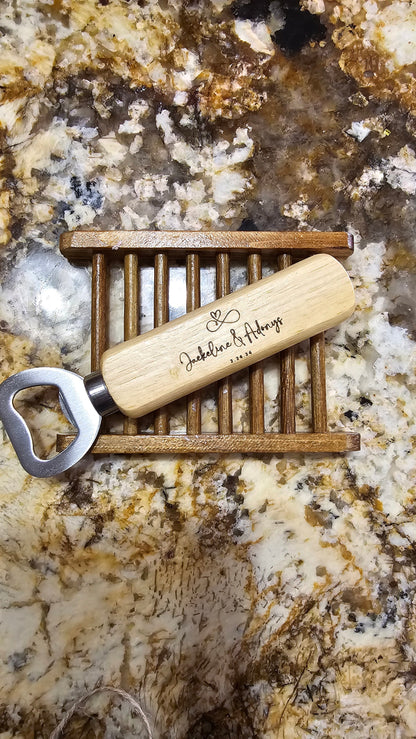 Long Wood Bottle Opener Jig xTool F1 Laser Engraver