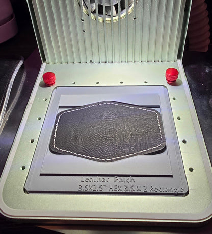 JDS 3.5 x 2.5 HEX 3.5 x 2 Rectangle Patch Jig xTool F1 Laser Engraver
