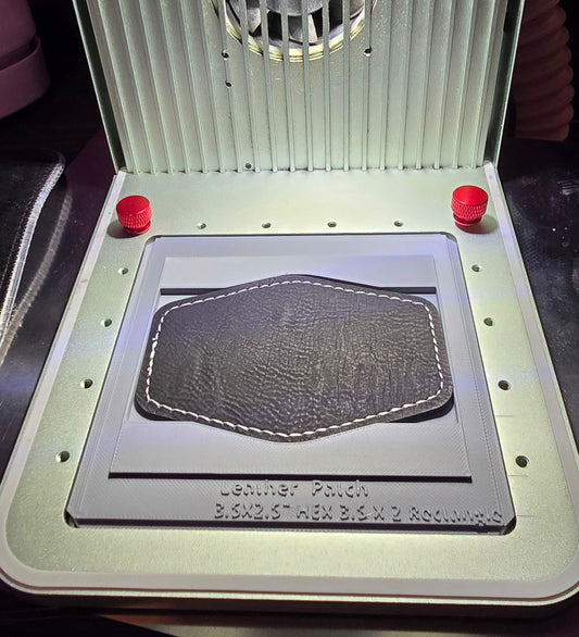 JDS 3.5 x 2.5 HEX 3.5 x 2 Rectangle Patch Jig xTool F1 Laser Engraver
