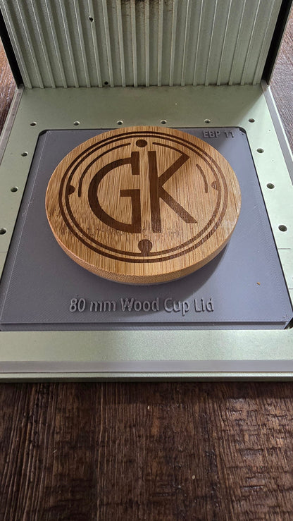 80mm  Wood Candle Jig xTool F1 Laser Engraver